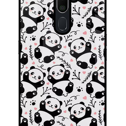 Cute Panda Oppo A5 2020/A9 2020 Glass Case Back Cover by Casekaro