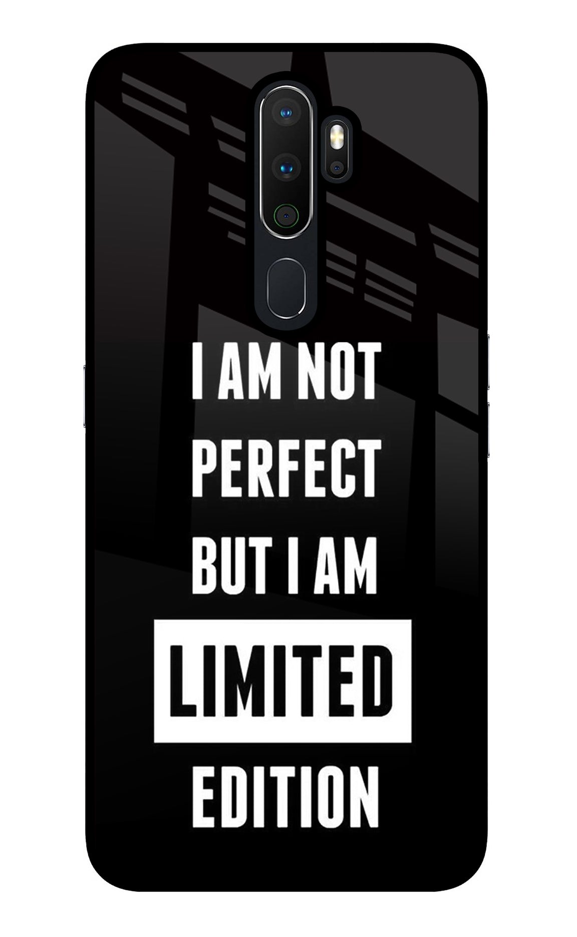 I Am Not Perfect But I Am Limited Edition Oppo A5 2020/A9 2020 Glass Case