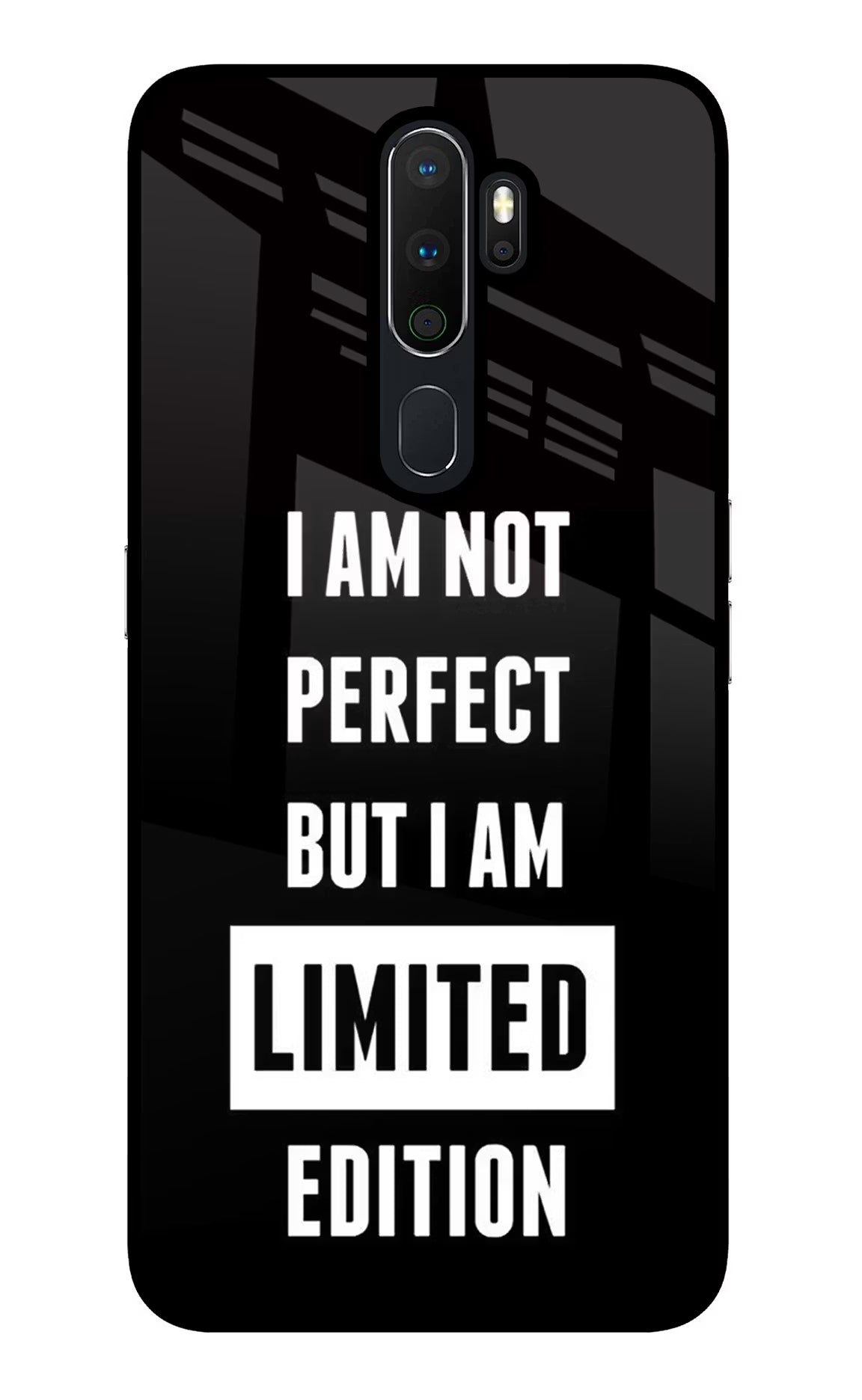 I Am Not Perfect But I Am Limited Edition Oppo A5 2020/A9 2020 Glass Case Back Cover by Casekaro