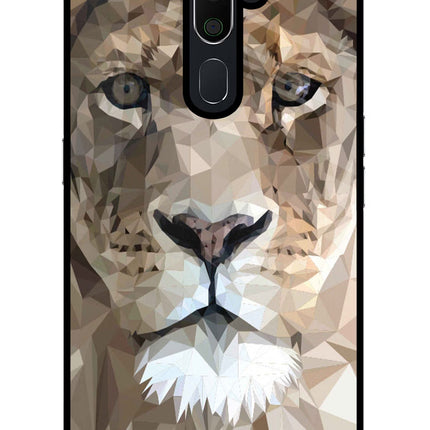 Lion Art Oppo A5 2020/A9 2020 Glass Case Back Cover by Casekaro