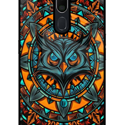 Angry Owl Art Oppo A5 2020/A9 2020 Glass Case Back Cover by Casekaro