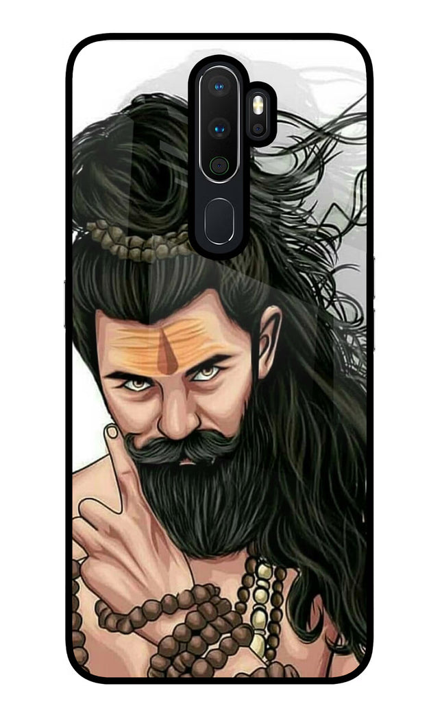 Mahadev Oppo A5 2020/A9 2020 Glass Case Back Cover by Casekaro
