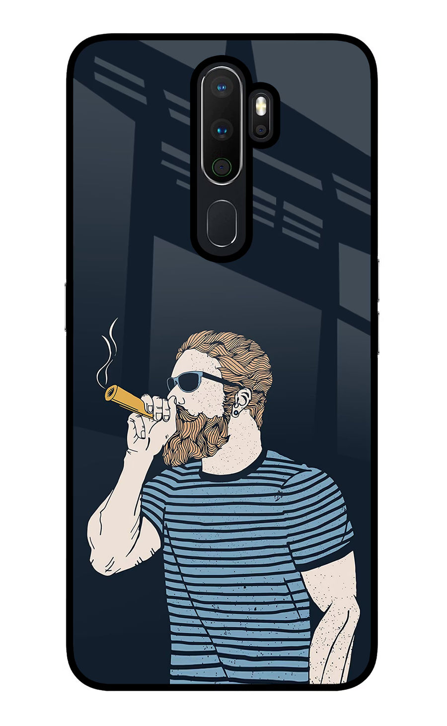 Smoking Oppo A5 2020/A9 2020 Back Cover, Glass case