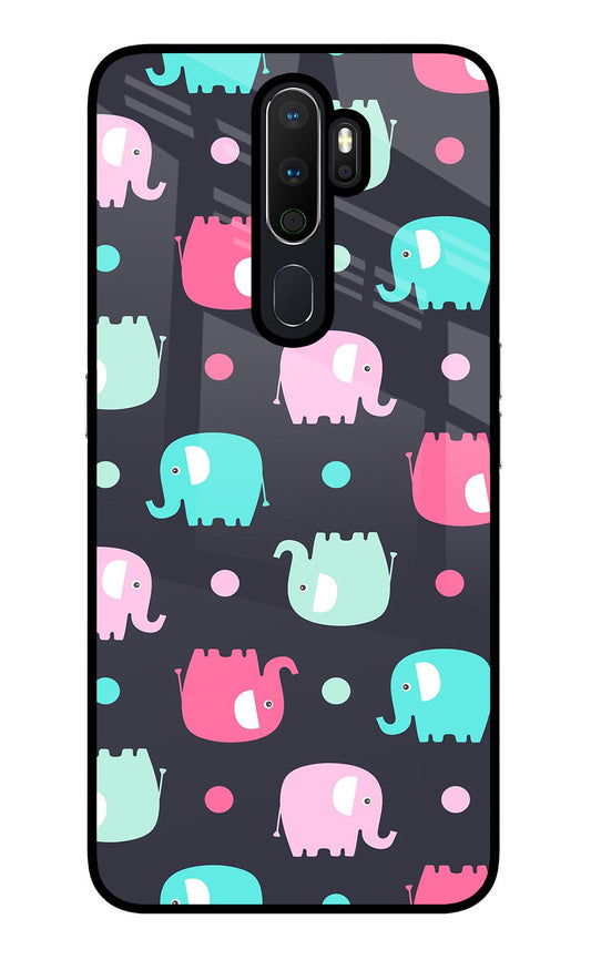 Elephants Oppo A5 2020/A9 2020 Glass Case