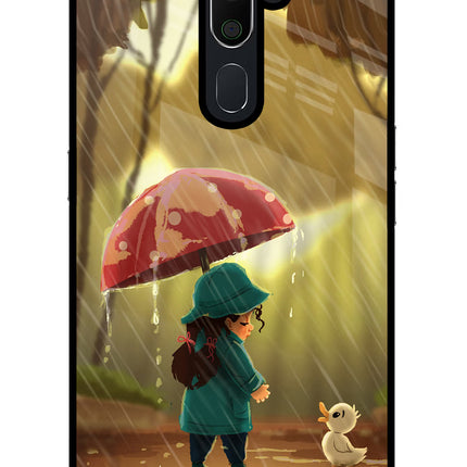 Rainy Day Oppo A5 2020/A9 2020 Glass Case Back Cover by Casekaro