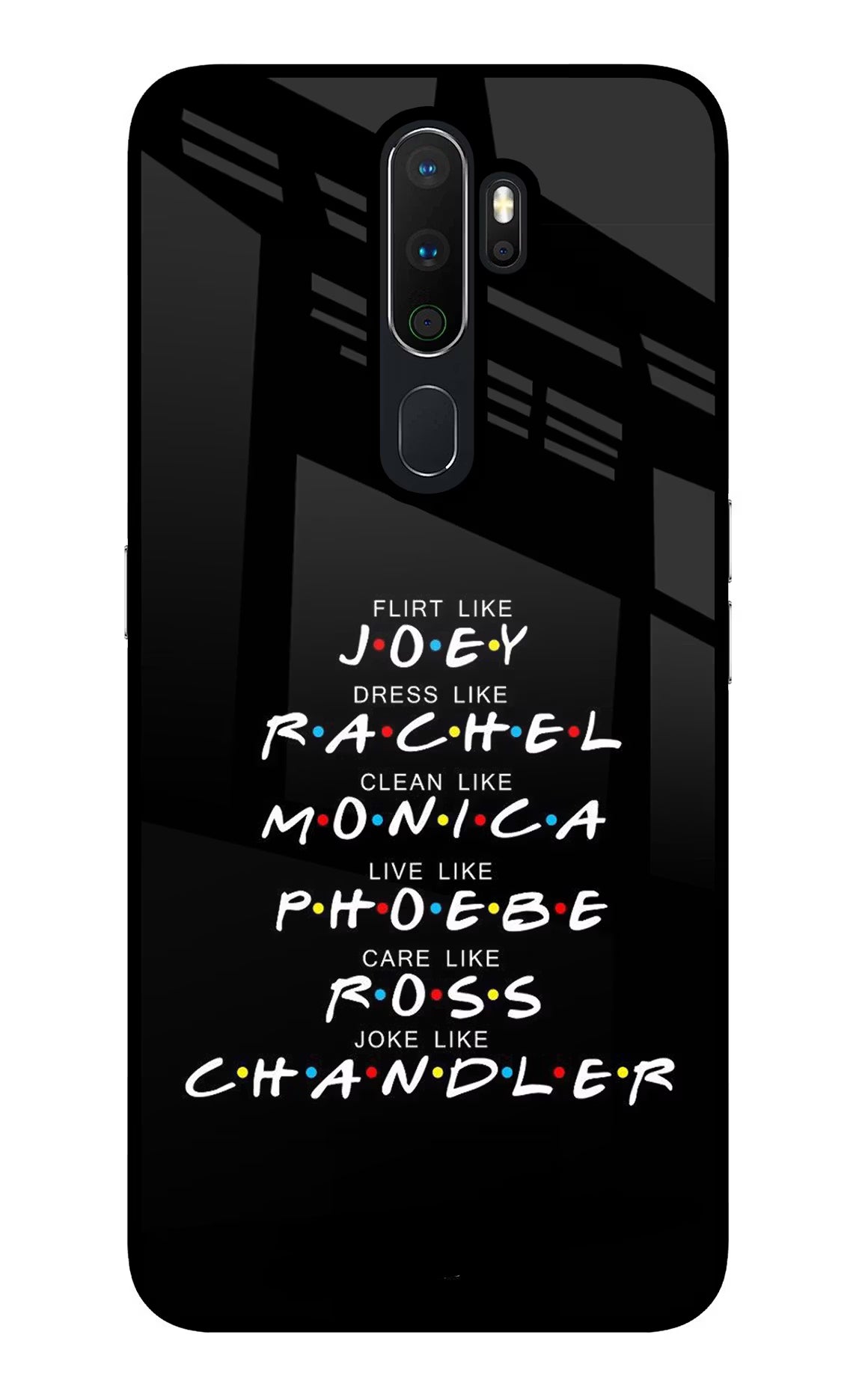 FRIENDS Character Oppo A5 2020/A9 2020 Glass Case