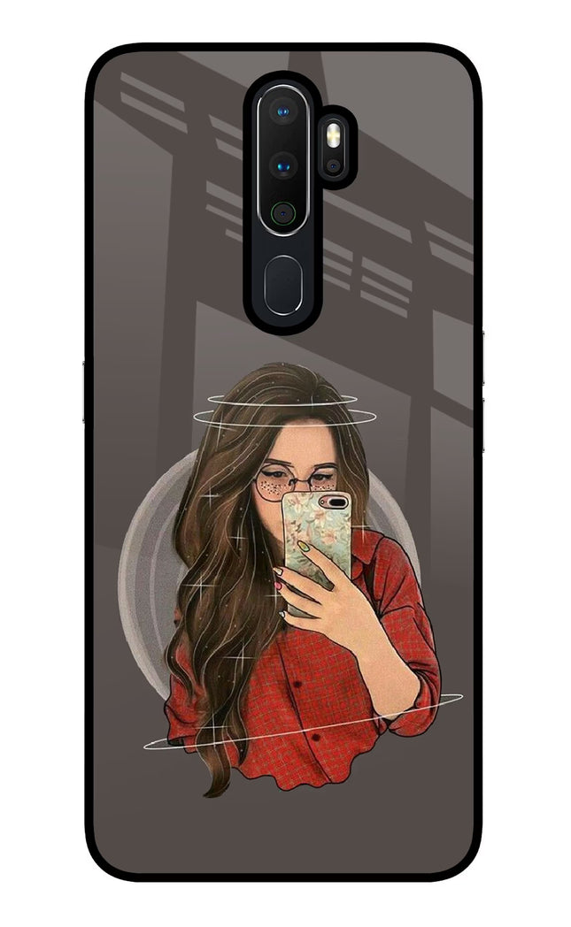 Selfie Queen Oppo A5 2020/A9 2020 Glass Case Back Cover by Casekaro