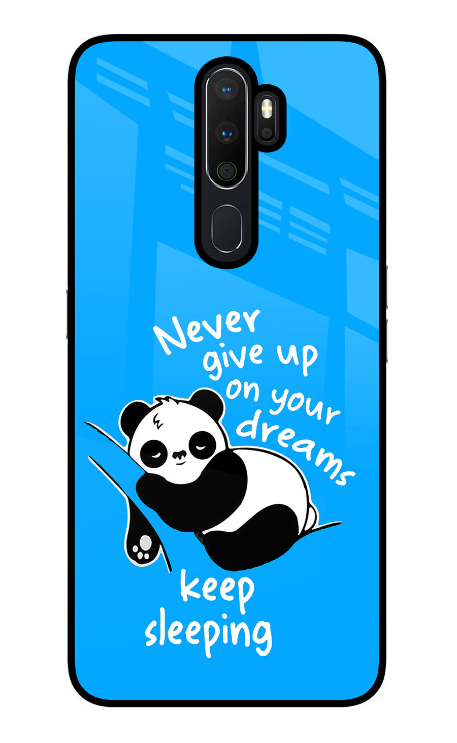 Keep Sleeping Oppo A5 2020/A9 2020 Back Cover, Glass case