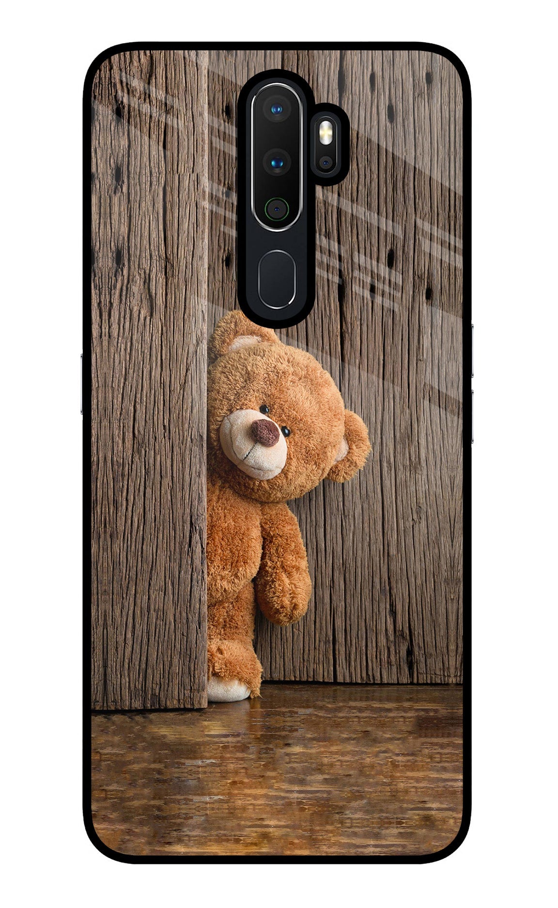 Teddy Wooden Oppo A5 2020/A9 2020 Glass Case