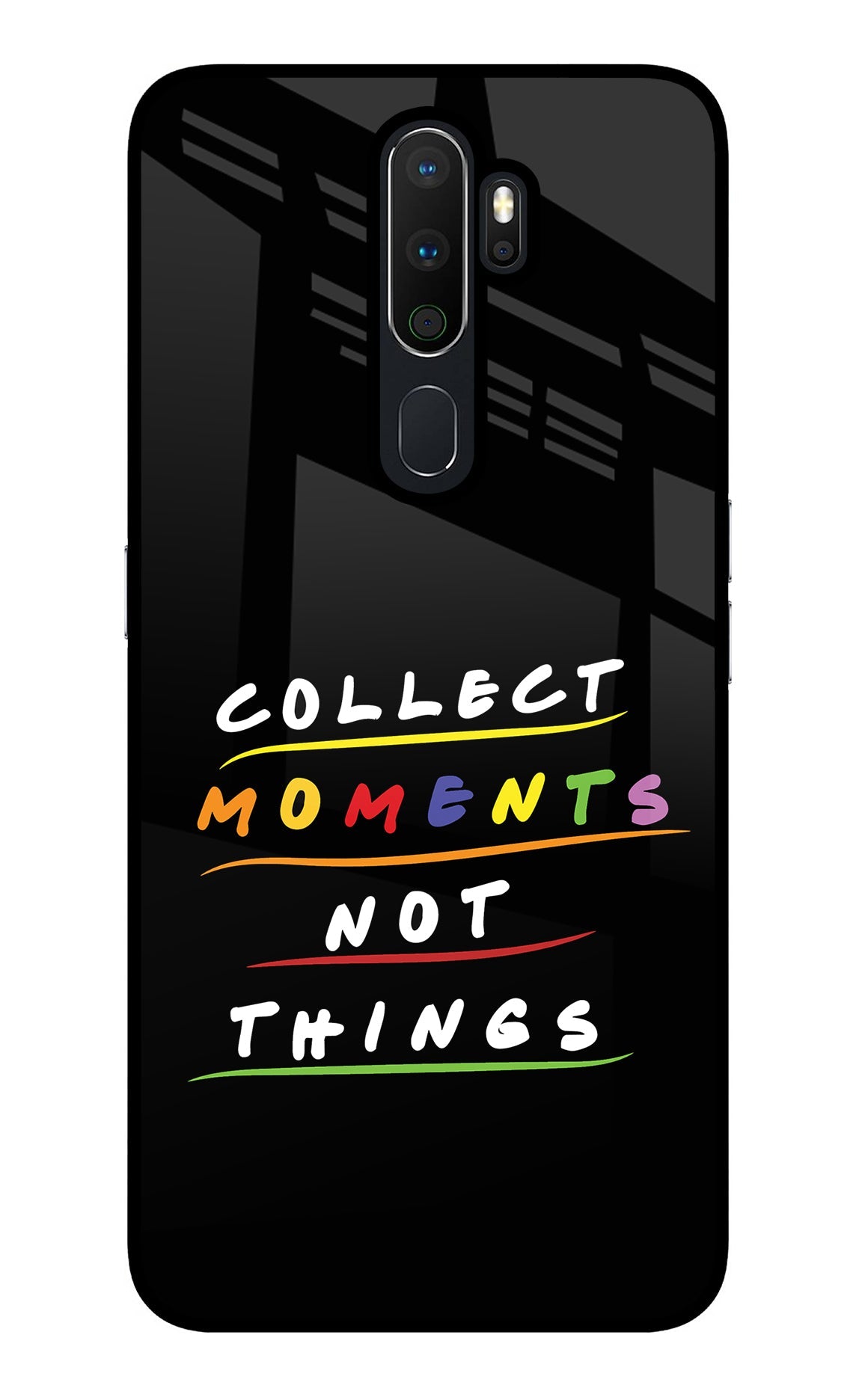 Collect Moments Not Things Oppo A5 2020/A9 2020 Glass Case