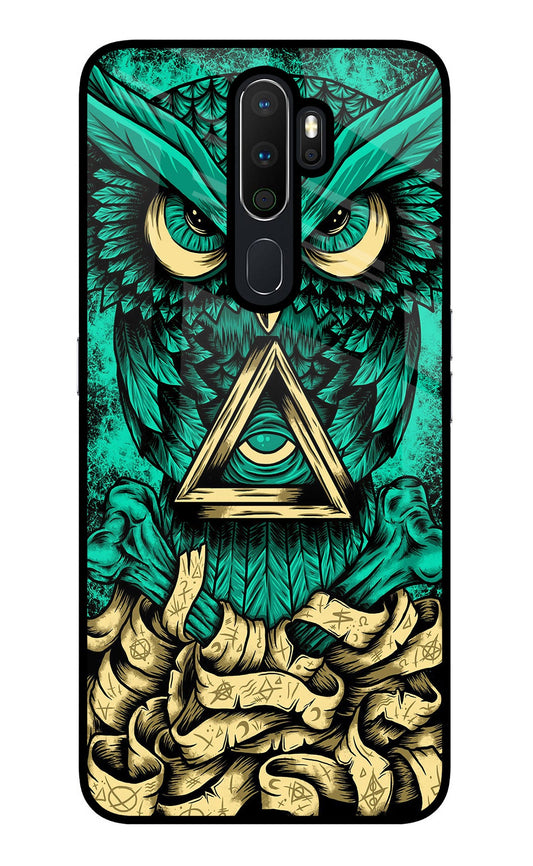 Green Owl Oppo A5 2020/A9 2020 Glass Case