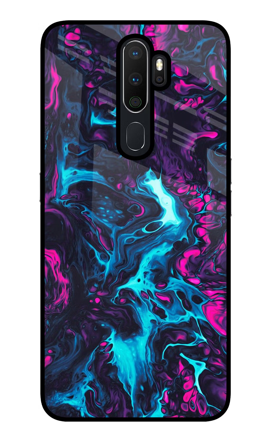 Abstract Oppo A5 2020/A9 2020 Glass Case Back Cover by Casekaro