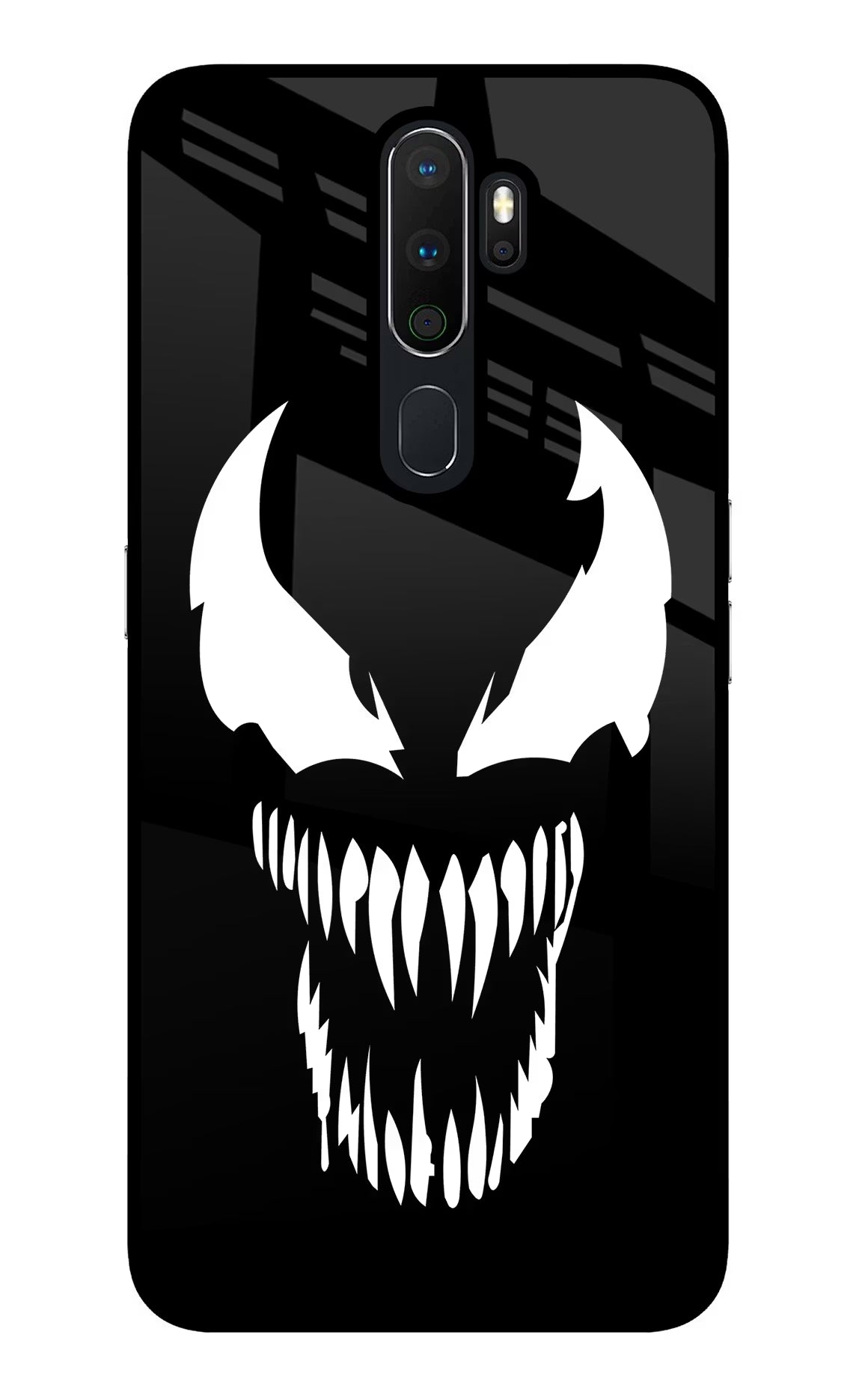 Venom Oppo A5 2020/A9 2020 Glass Case Back Cover by Casekaro