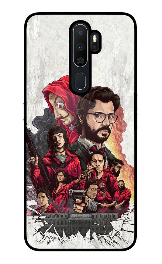 Money Heist Artwork Oppo A5 2020/A9 2020 Glass Case