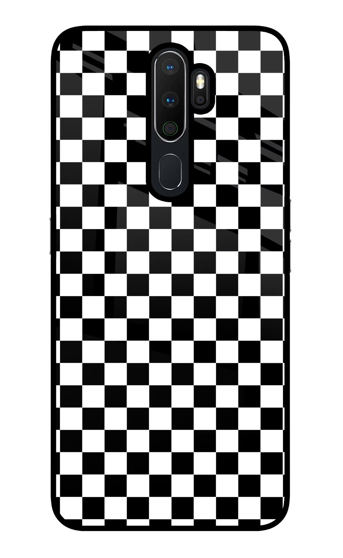 Chess Board Oppo A5 2020/A9 2020 Glass Case Back Cover by Casekaro