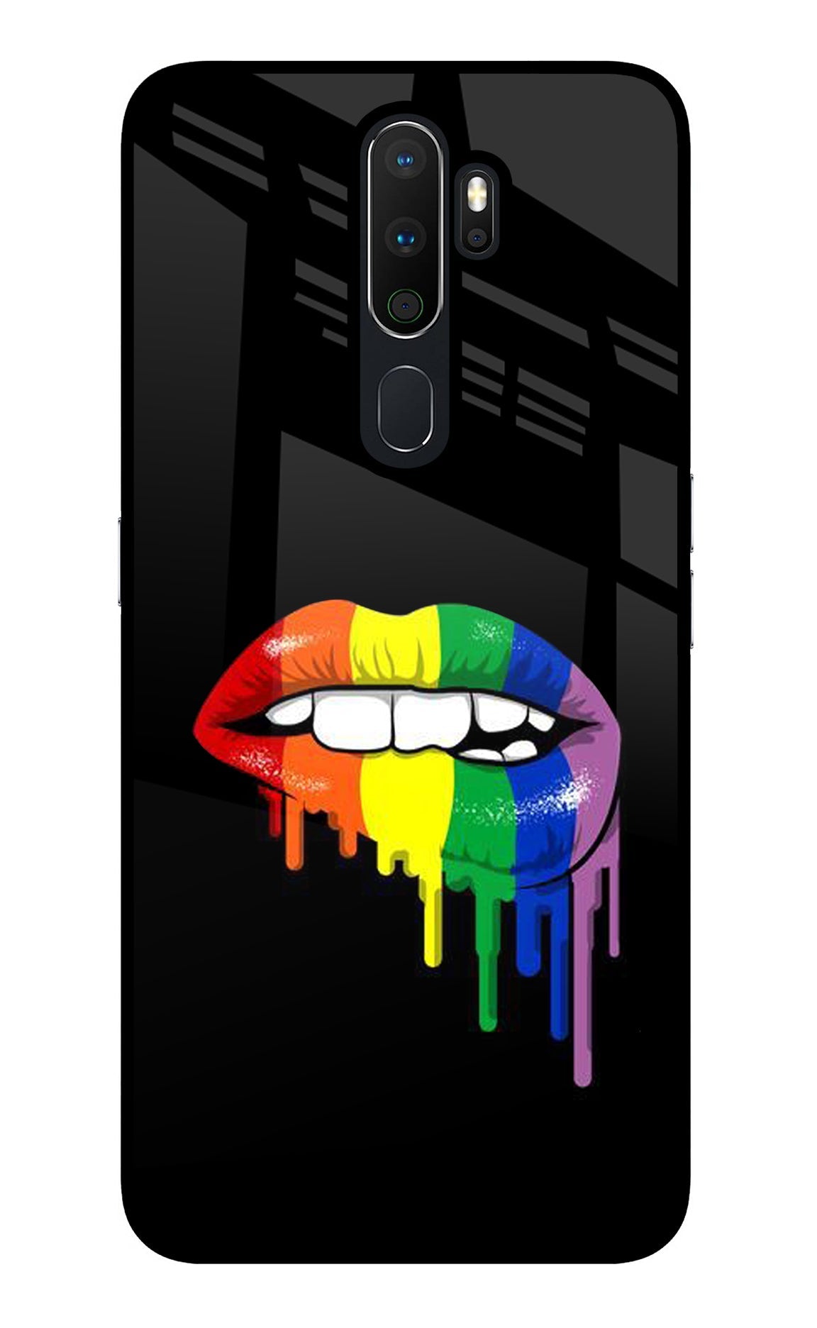 Lips Biting Oppo A5 2020/A9 2020 Glass Case