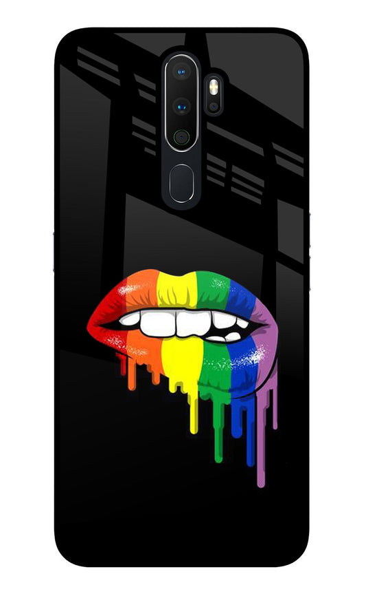 Lips Biting Oppo A5 2020/A9 2020 Glass Case