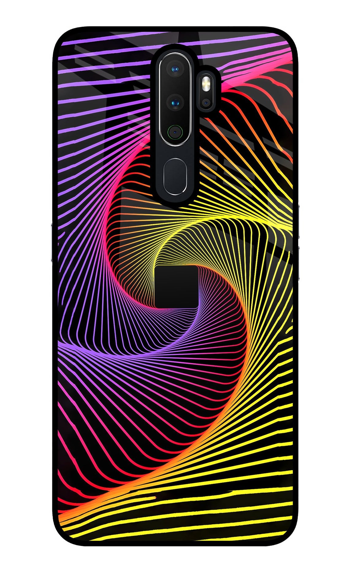 Colorful Strings Oppo A5 2020/A9 2020 Glass Case