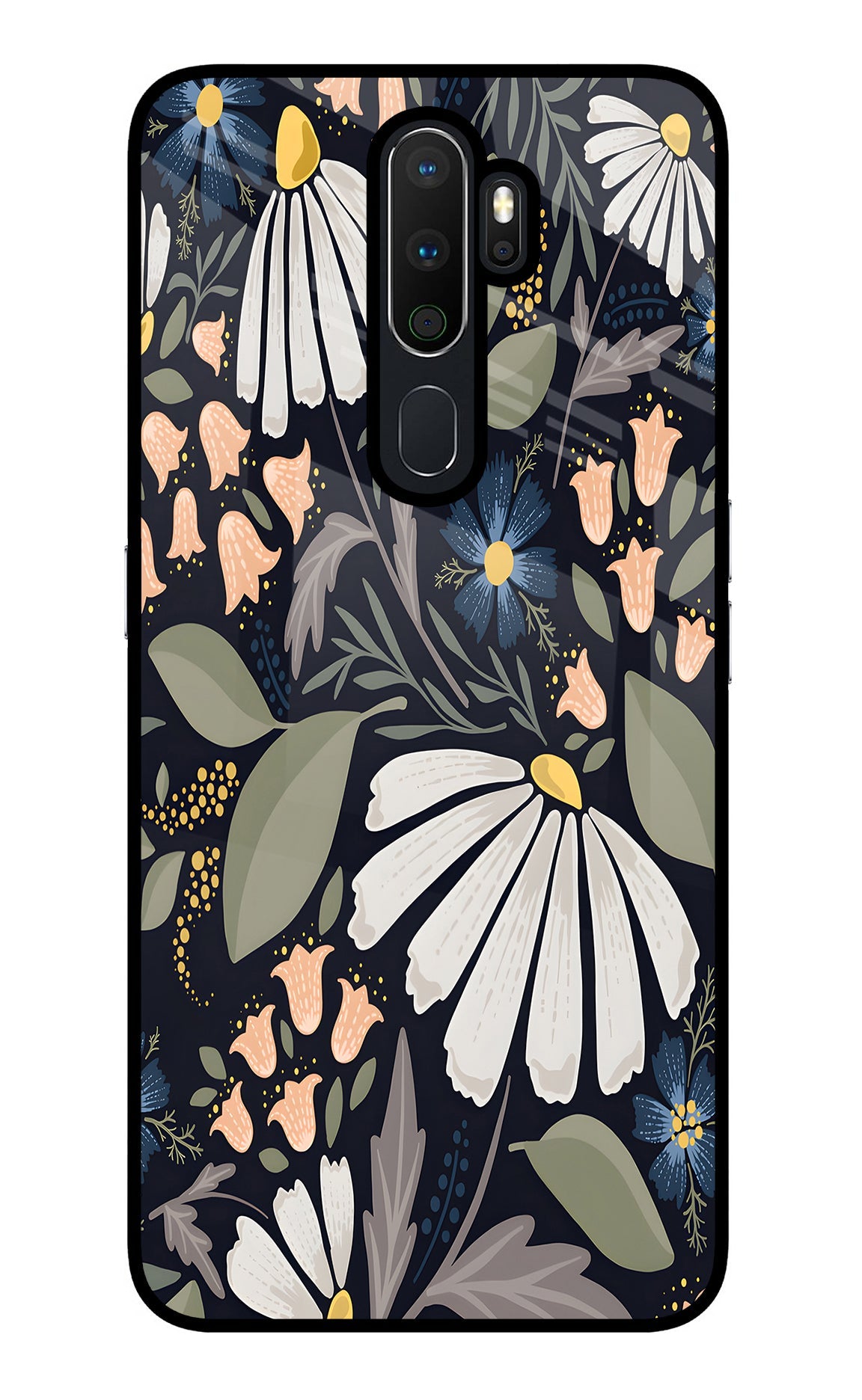 Flowers Art Oppo A5 2020/A9 2020 Glass Case