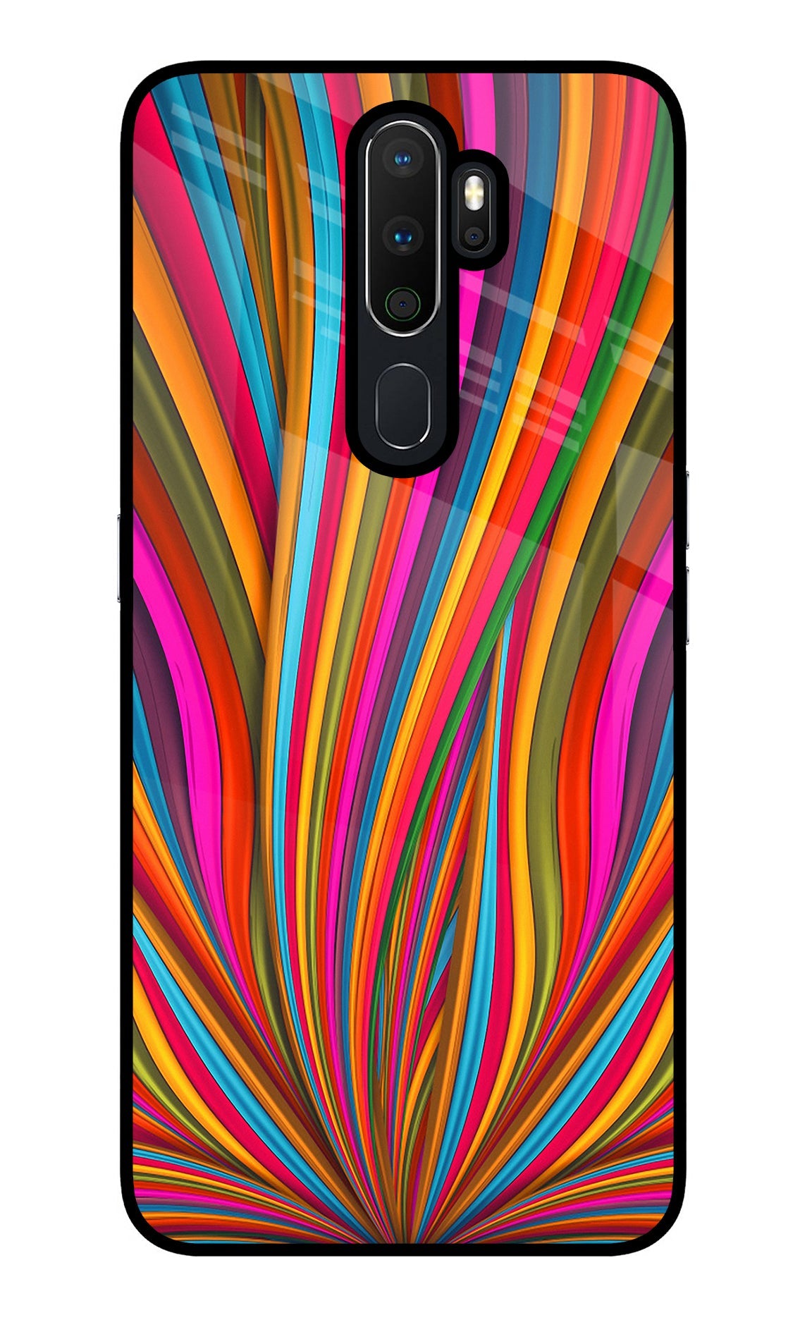 Trippy Wavy Oppo A5 2020/A9 2020 Glass Case