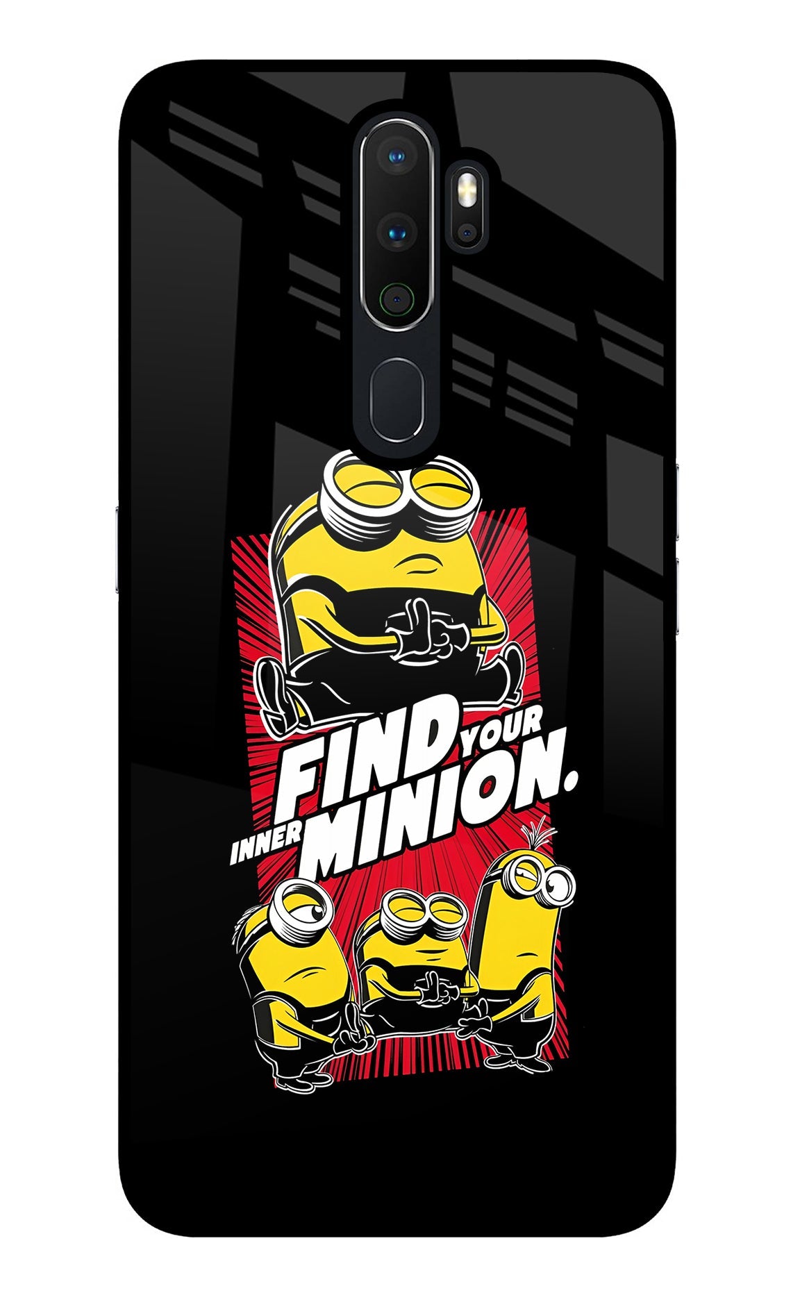 Find your inner Minion Oppo A5 2020/A9 2020 Glass Case