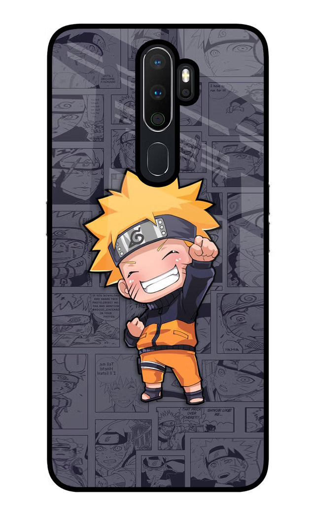 Chota Naruto Oppo A5 2020/A9 2020 Glass Case Back Cover by Casekaro