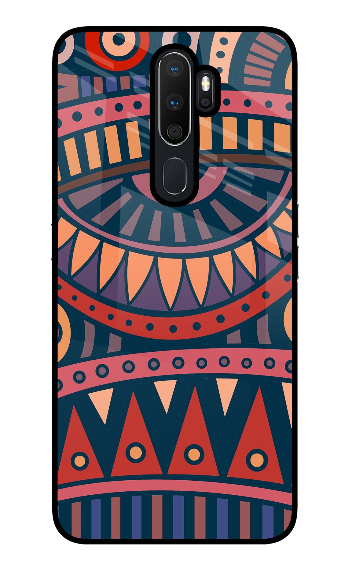 African Culture Design Oppo A5 2020/A9 2020 Glass Case