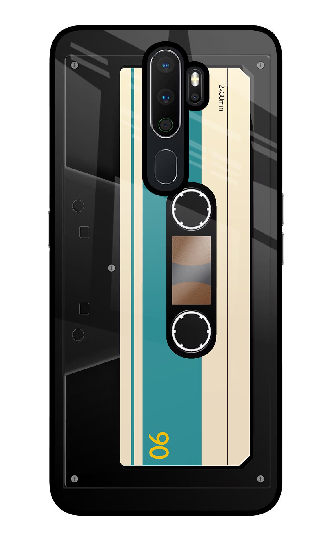 Cassette Oppo A5 2020/A9 2020 Glass Case Back Cover by Casekaro
