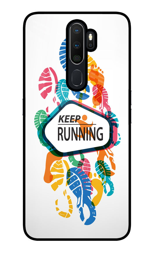 Keep Running Oppo A5 2020/A9 2020 Glass Case