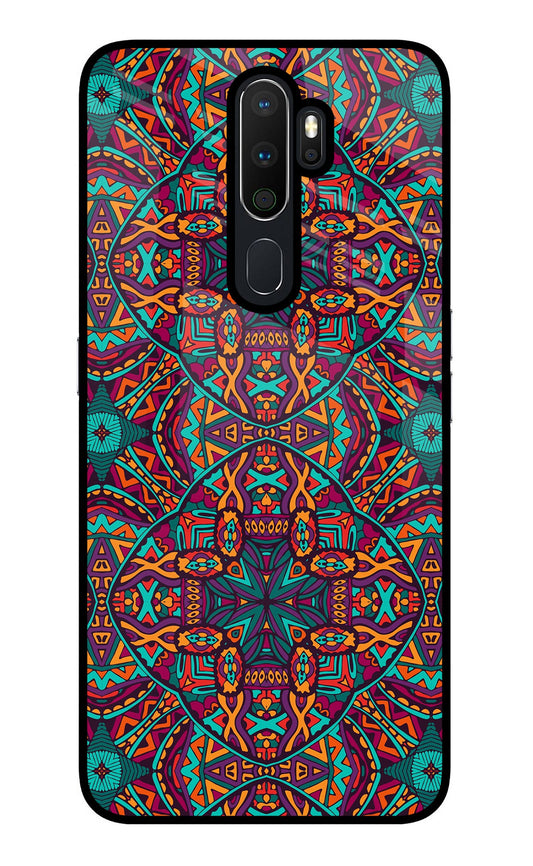 Colour Mandala Oppo A5 2020/A9 2020 Glass Case