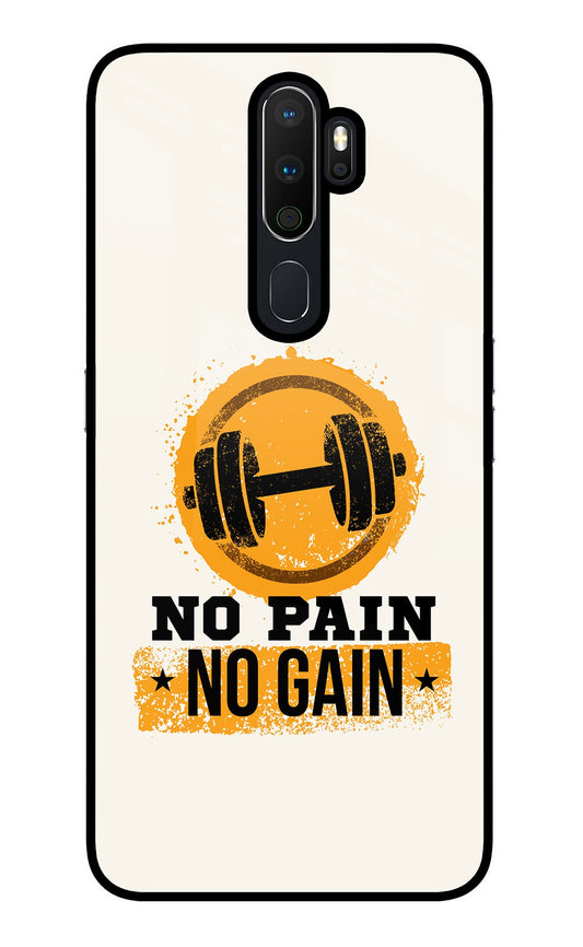No Pain No Gain Oppo A5 2020/A9 2020 Glass Case