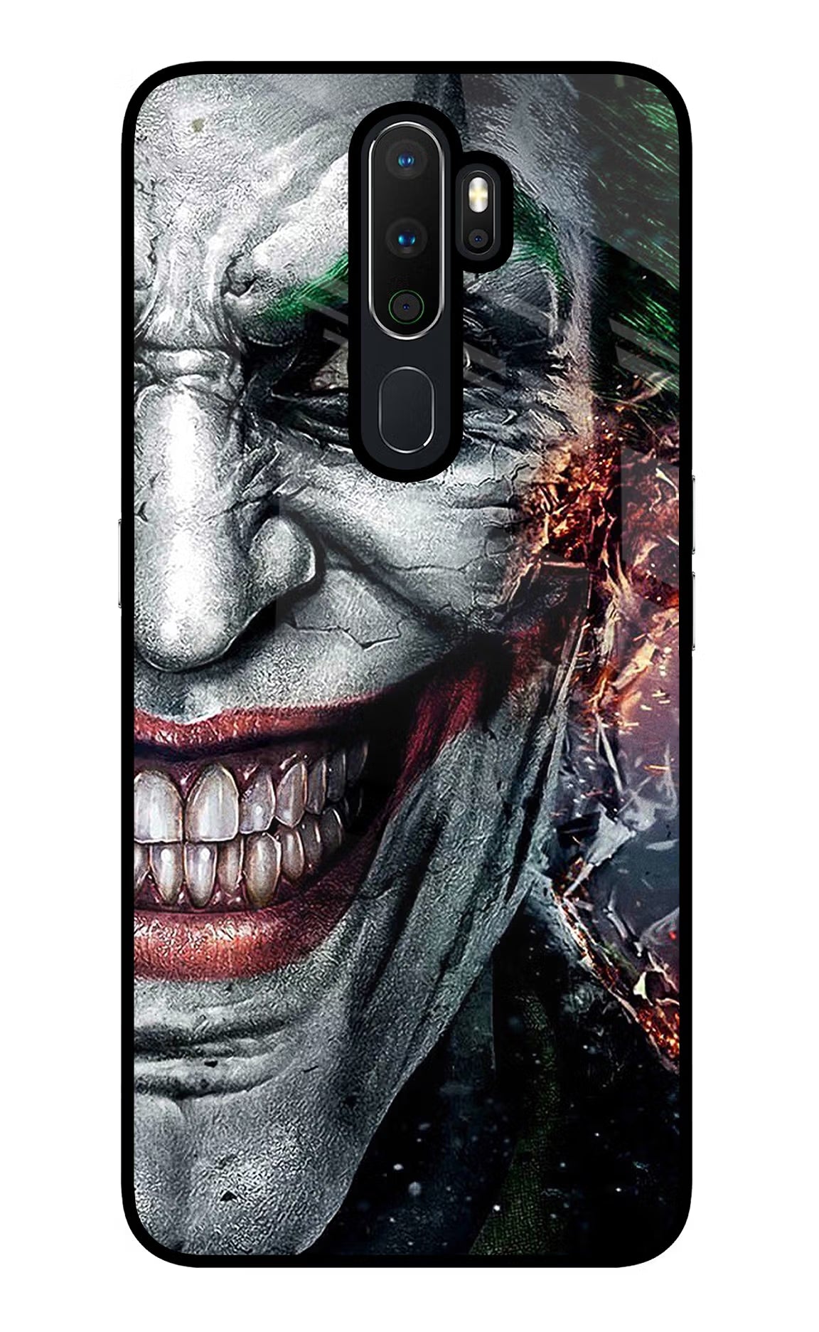 Joker Cam Oppo A5 2020/A9 2020 Glass Case Back Cover by Casekaro