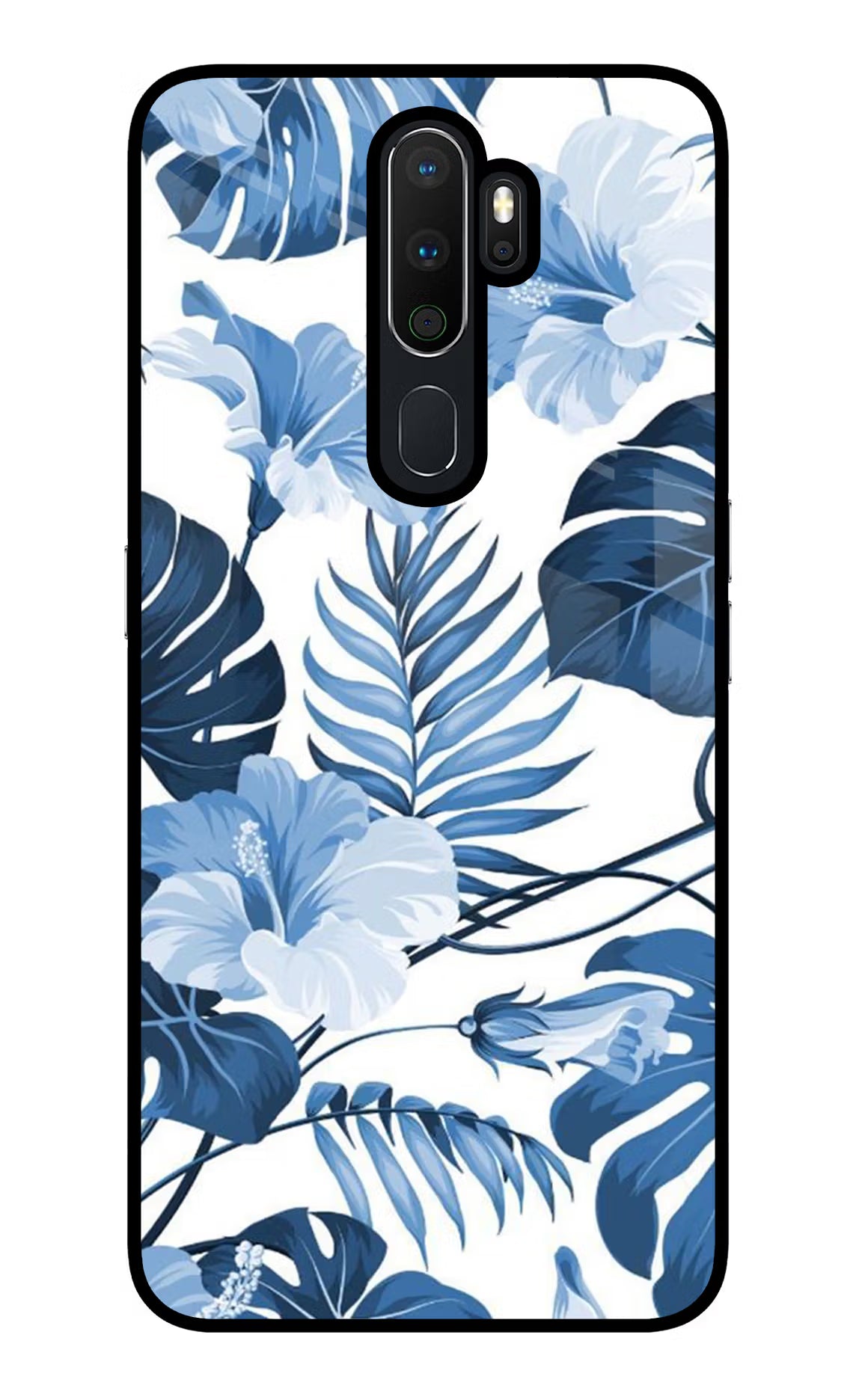 Fabric Art Oppo A5 2020/A9 2020 Glass Case Back Cover by Casekaro