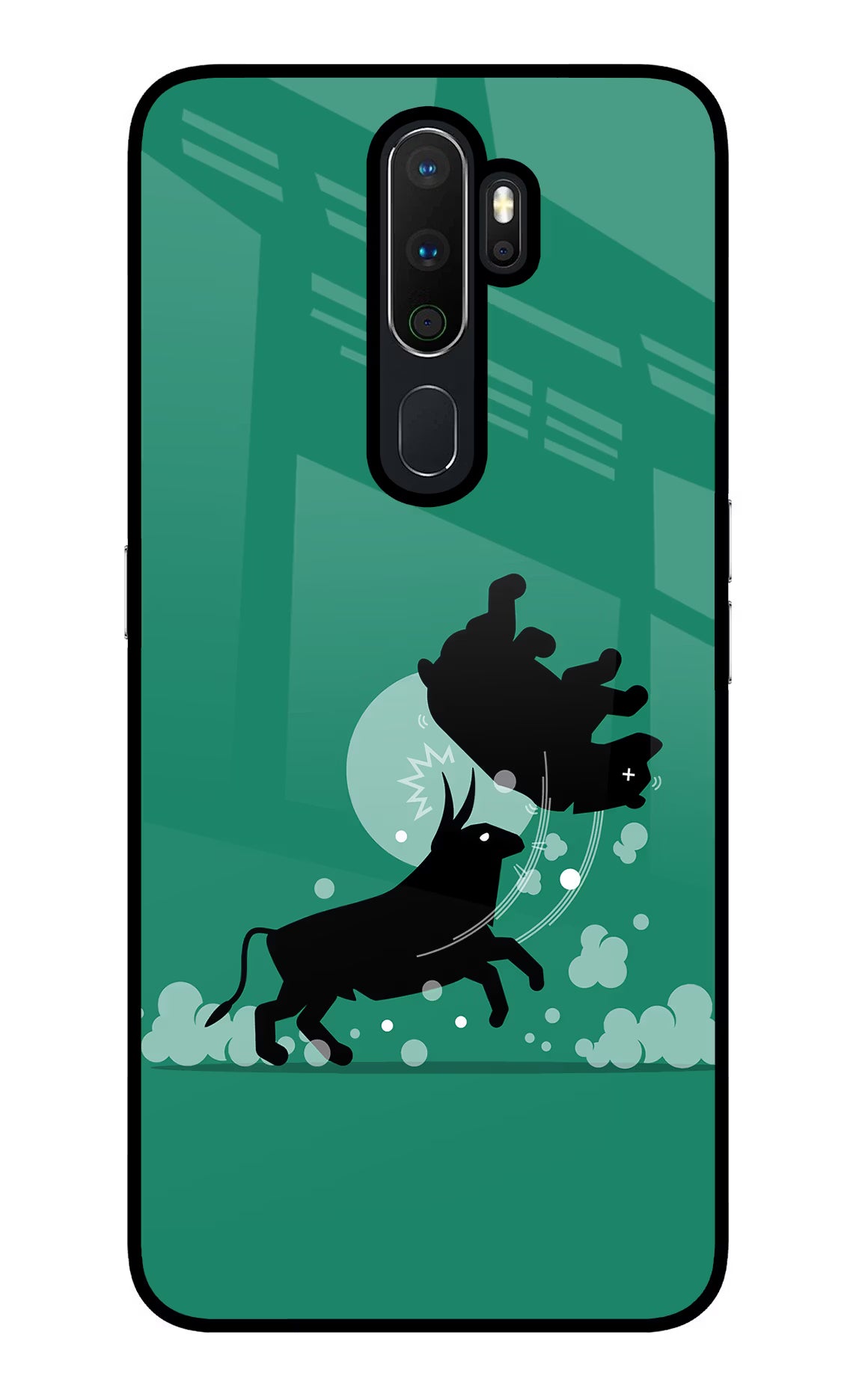 Bull Conqueror Oppo A5 2020/A9 2020 Glass Case