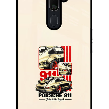 Classic Porsche 911 Oppo A5 2020/A9 2020 Glass Case Back Cover by Casekaro
