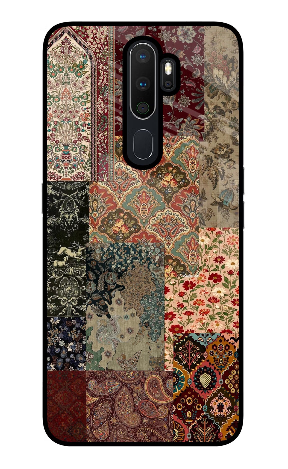Desi Print Oppo A5 2020/A9 2020 Glass Case Back Cover by Casekaro