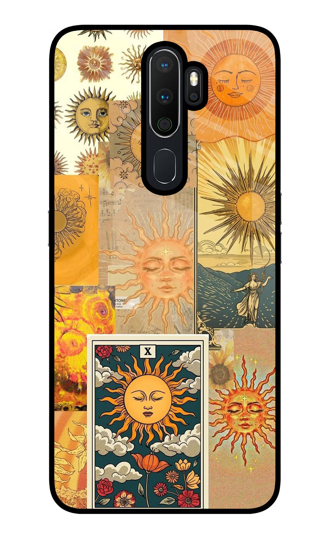 Sun Oppo A5 2020/A9 2020 Glass Case Back Cover by Casekaro