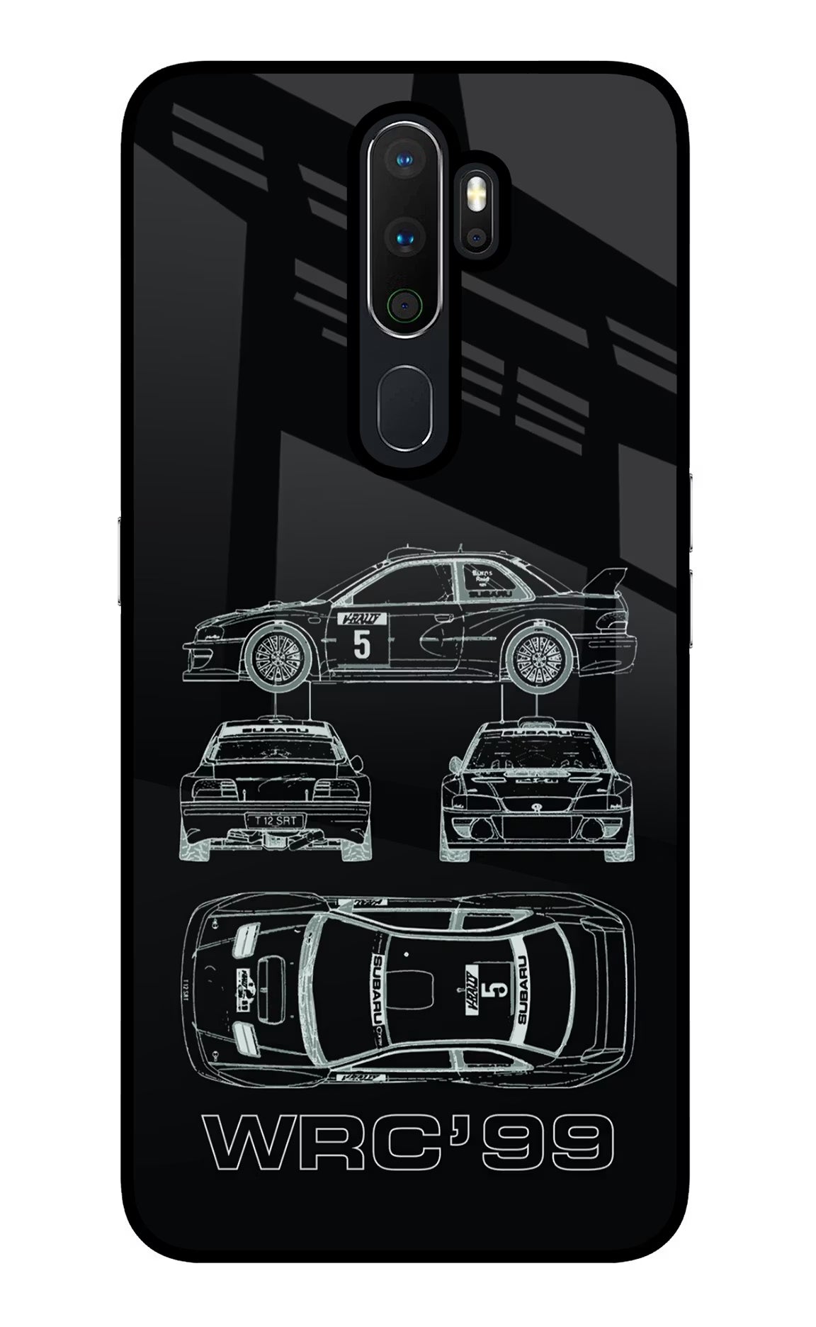 WRC'99 Oppo A5 2020/A9 2020 Glass Case Back Cover by Casekaro
