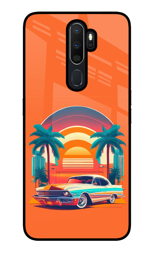 Palm Drive 80s Oppo A5 2020/A9 2020 Glass Case