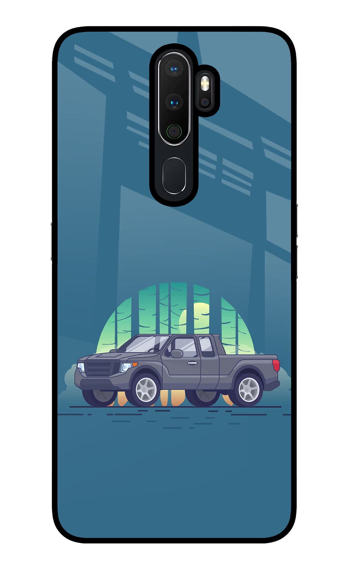 Retro Garage Vibe Oppo A5 2020/A9 2020 Glass Case