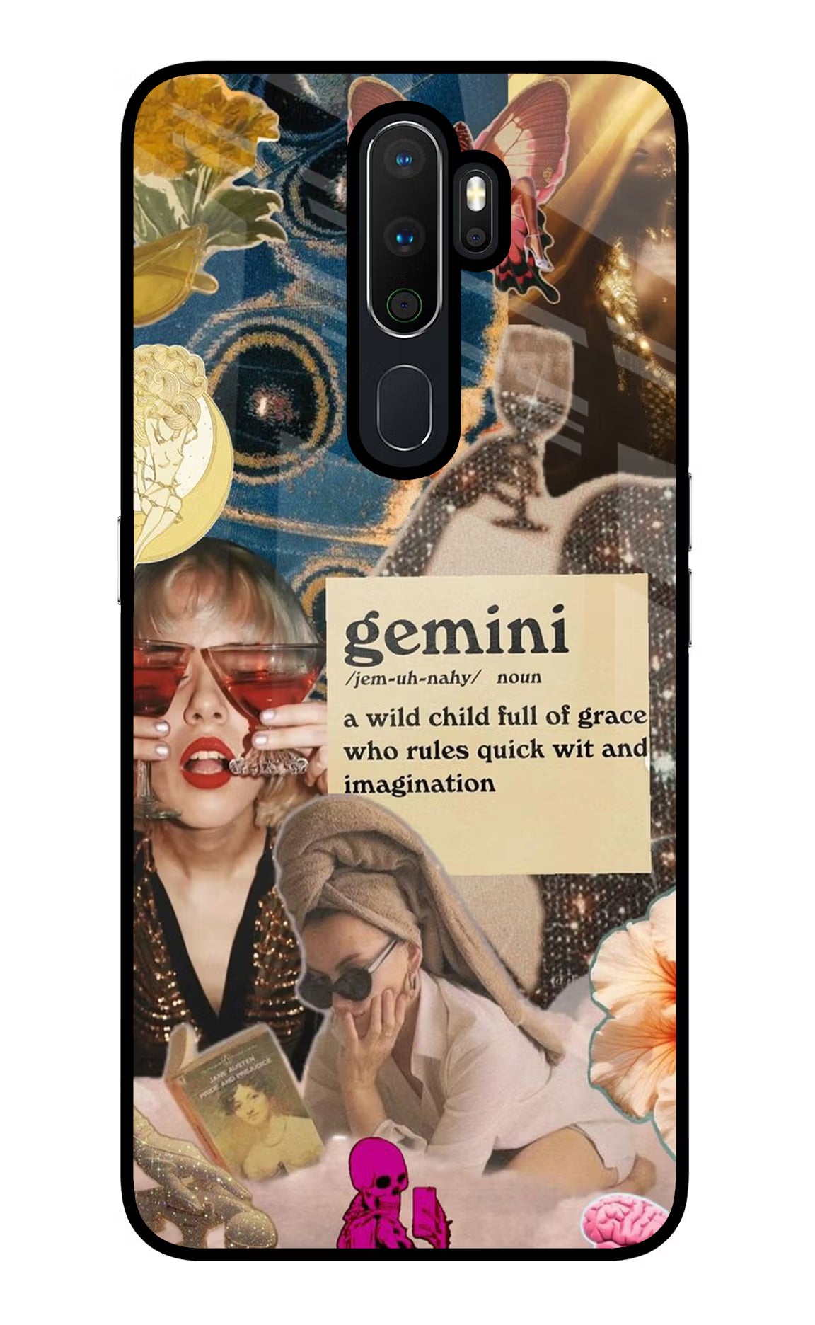 Gemini Zodiac Oppo A5 2020/A9 2020 Glass Case
