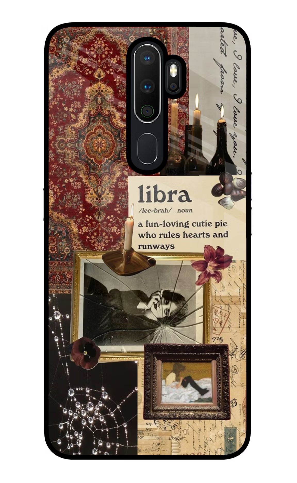 Libra Zodiac Oppo A5 2020/A9 2020 Glass Case Back Cover by Casekaro
