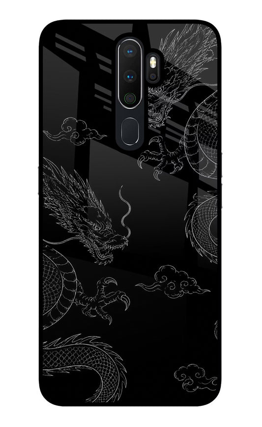 Twin Dragons Oppo A5 2020/A9 2020 Glass Case