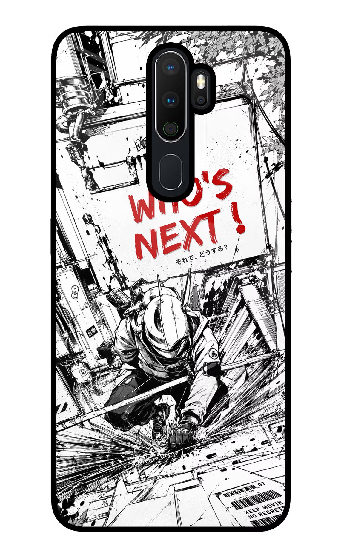 Who's Next Oppo A5 2020/A9 2020 Glass Case Back Cover by Casekaro