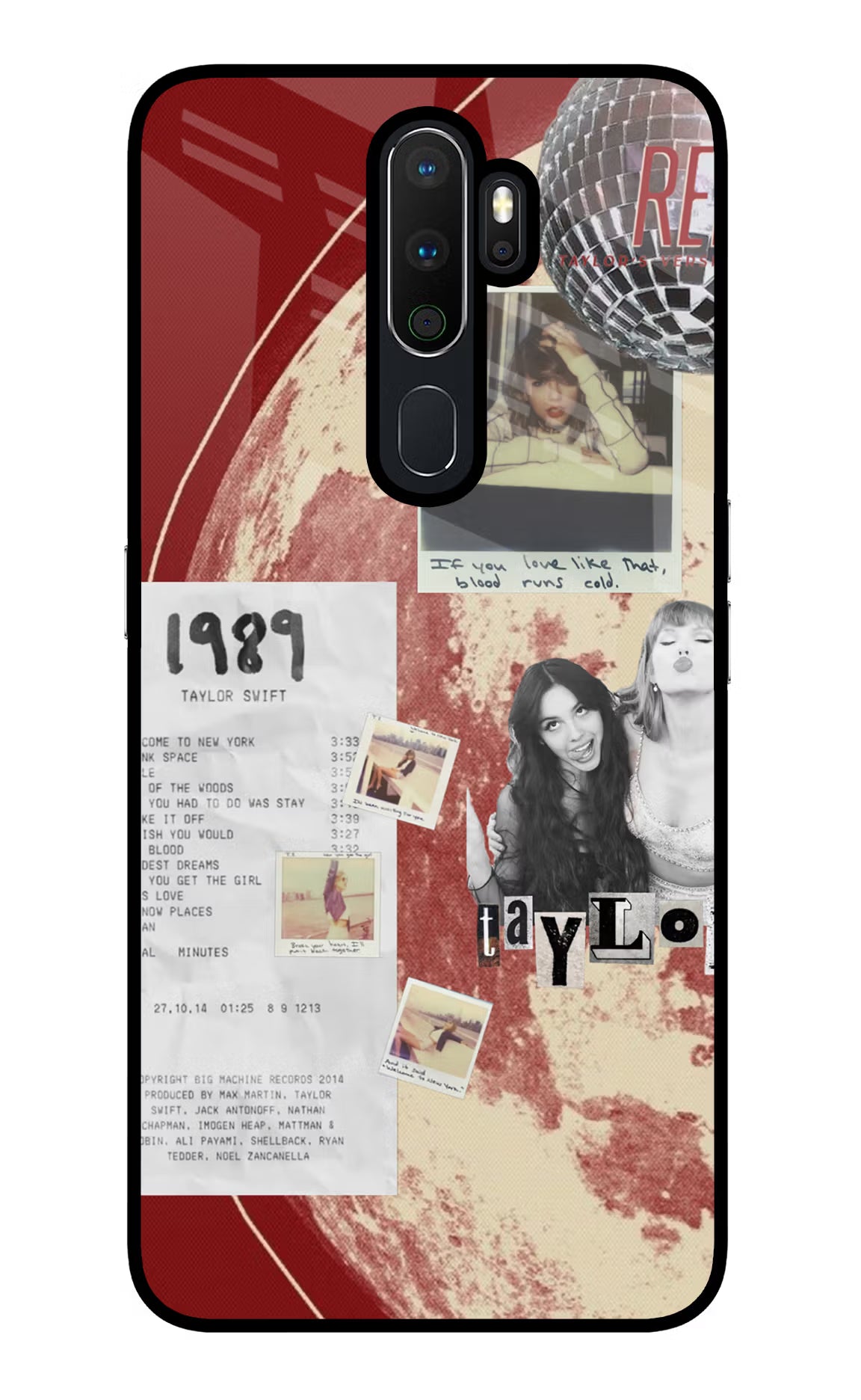 Taylor Swift Oppo A5 2020/A9 2020 Glass Case