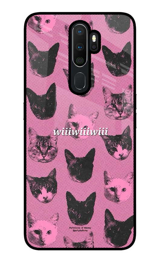 Pink Cats Oppo A5 2020/A9 2020 Glass Case
