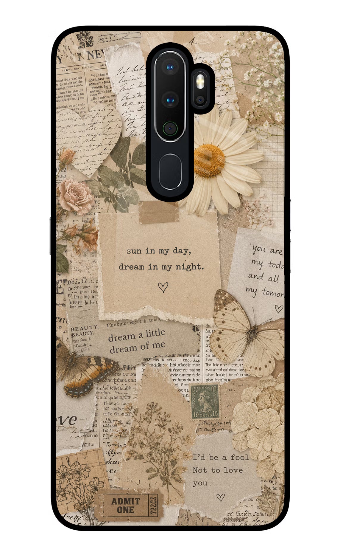 Vintage case Oppo A5 2020/A9 2020 Glass Case