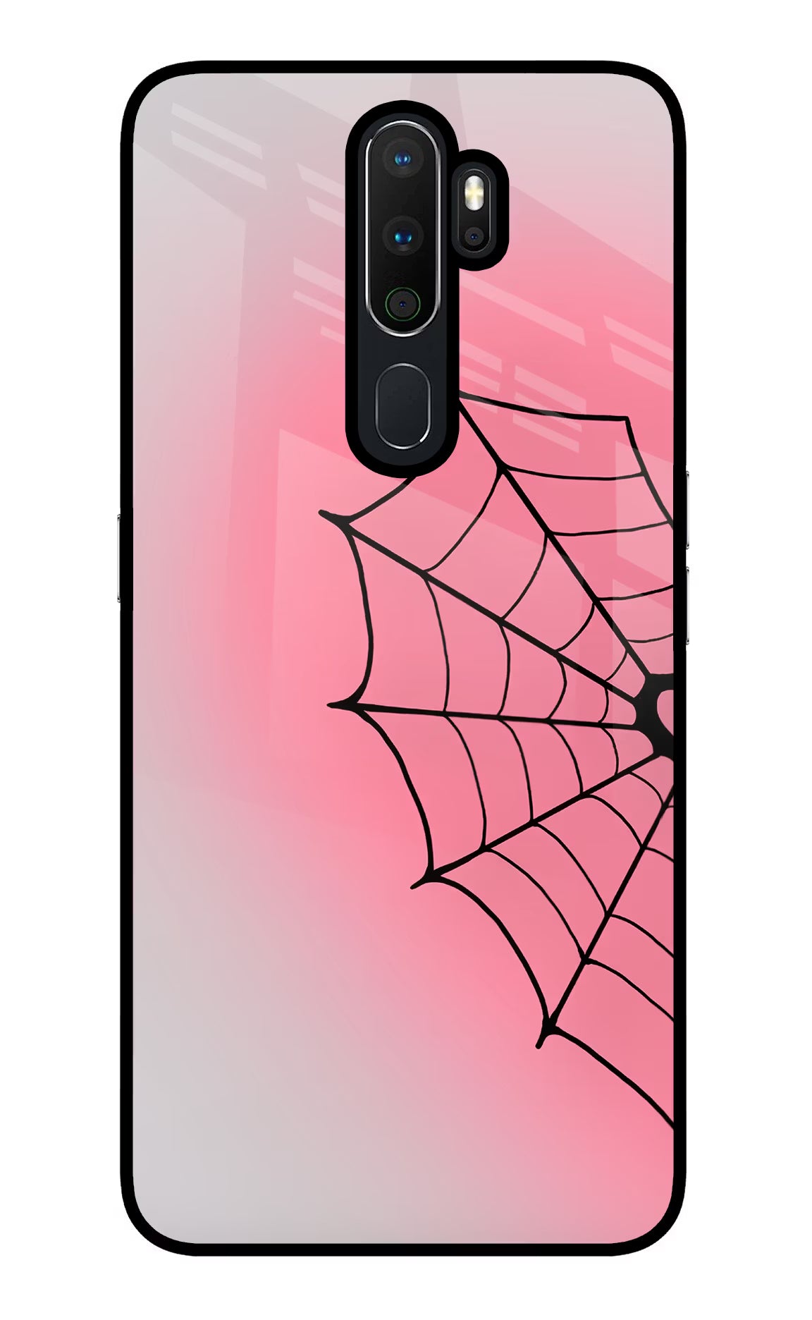 Pink Web Oppo A5 2020/A9 2020 Glass Case