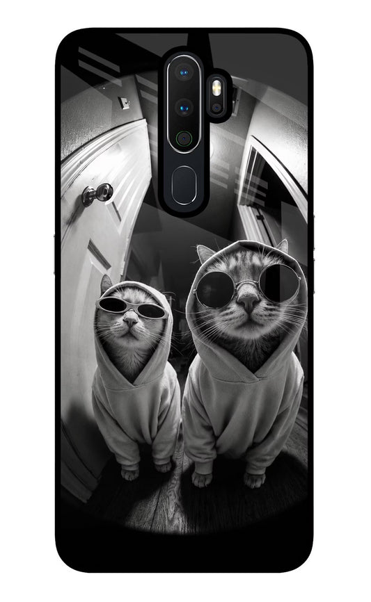Hood Cats Oppo A5 2020/A9 2020 Glass Case
