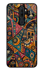 Folk Print Oppo A5 2020/A9 2020 Glass Case